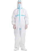 Resim Pazly Tulum Toz Tek Takımı Plastik Personel Kullanımlık Koruyucu Kıyafeti Kapatma İzolasyon Geçirmeyen Antistatik Antiepidemik Jc 