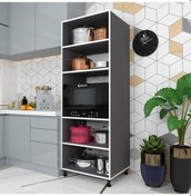 Resim Kenzlife fırın dolabı müzeyyen gri 180*65*50 mutfak XLARGE ayaklı 