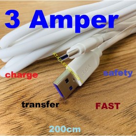 Resim ATAELEKTRONİK 2 Metre 2.4a 2.4 Amper Fast Şarz Type C Hızlı Data Şarj Usb Kablo Ipad Xiaomi Lg Samsung 