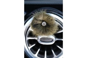 Resim Tasarım Arabam Tüylü Tane Taşlı Klima Süsü Seçenekleri 