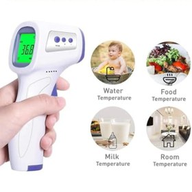 Resim BRF bezless Dijital Temassız Ateş Ölçer Termometre Tabanca Model Hafızalı Pilli Bebek Çocuk Kedi Köpek O 