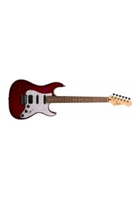 Resim Guson Superstrat Hss Elektro Gitar Quilted Kırmızı 