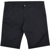 Resim marufshop Büyük Beden Yan Cepli Gabardin Şort Dekons Siyah 