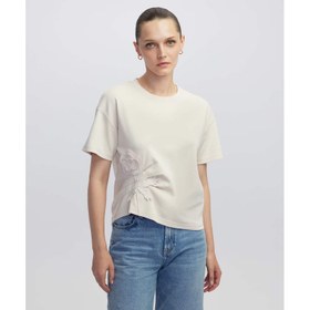 Resim İpekyol Çiçek Aplikeli Kadın Tişört (IW6250070048) 