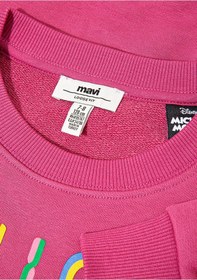 Resim Mavi Pembe Kız Çocuk Sweatshirt M7s10142-71085 Pembe 