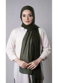 Resim Hürrem Bone Haki Pratik Hazır Geçmeli Şal Şifon Kumaş Hijab Bone 3009 09 