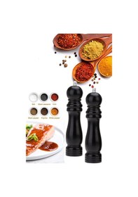 Resim Technojet 2li Karabiber Tuz Kahve Baharat Öğütücü Ahşap Manuel El 