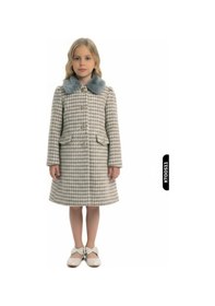 Resim Xo Kids Kız Çocuk Kaban 8-12 Yaş 1057 Gri 