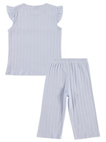 Resim Civil Girls Kaprili 10-13 Yaş Pijama Takımı - Mavi - Açık Mavi / 11-12 Yaş 