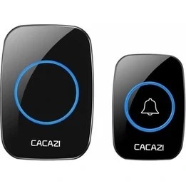 Resim Electrimax Kablosuz Kumandalı Kapı Zili LED Işıklı 60 Melodi 300 Metre Mesafe Ev Ofis Depo 