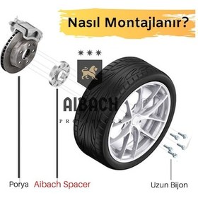 Resim Aibach Pro Spacer 20mm AUDI A8 D2 1994 > 2001 42 5X112 57,1 14X1.5 BİJON 