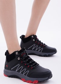 Resim Mater Unisex Siyah Kırmızı Outdoor Trekking Bot 