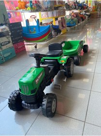 Resim PİLSAN Active Pedallı Römorklu Big Trolley Traktör (YEŞİL) 
