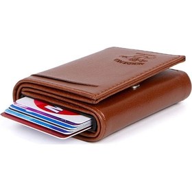 Resim Newish Polo Erkek Mekanizmalı Kartlık Ve Cüzdan New145 - Taba 