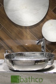 Resim Bathco Toulouse Tevety Silver Tezgah Üstü Lavabo 