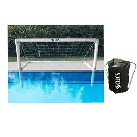 Resim Scucs 1351 Su Topu Şişme Kalesi Pompalı Ve Çantalı Beyaz - Kırmızı 