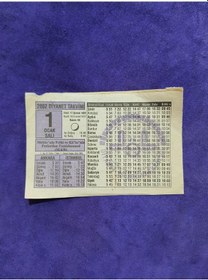 Resim 1 Ocak 2002 Takvim Yaprağı - Nostaljik Koleksiyonluk Takvim Yaprağı 