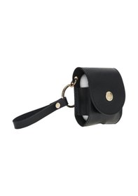 Resim Apple Uyumlu AirPods 2.nesil Deri Kılıf Mai Snap Rst1 Siyah 