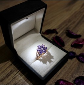 Resim LOTUS JW Unutma Beni Çiçeği Yüzük & Işıklı Yüzük Kutusu - 925 Ayar Gümüş Yüzük 