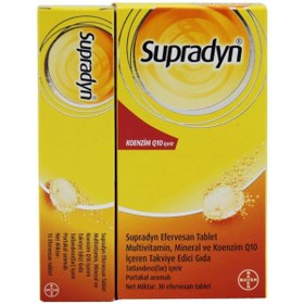 Resim Supradyn Kofre - Koenzim Q10 30 Efervesan Tablet + 15 Efervesan Tablet 