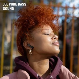 Resim JBL Wave Flex 2, kablosuz Bluetooth kulak içi kulaklık, 40 saat oynatma süresi, JBL Pure Bass ses, akıllı ortam teknolojisi, IP54 su ve toz korumalı, çok noktalı bağlantı, beyaz 