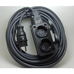 Resim Bemis 2 li Kauçuklu Priz 3x2.5 mm. Uzatma 5 Met 