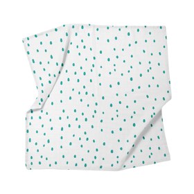 Resim Bird of Life Mint Dots Müslin Bebek Örtüsü - 100x100cm 