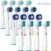 Resim 16 Premium Elektrikli Diş Fırçası Başlığı ile Diş Hijyen Rutininizi Geliştirin - Pro 500/1000/1500/3000/3757/5000/7000/7500/8000 için Yedek 
