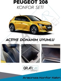 Resim GRAFİCAR Peugeot 208 Konfor Seti-iç Trim Kumaş Kadife Kaplama-ses Izolasyon Amaçlı Kaplama "actıve" 