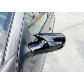 Resim HasAkman Renault Megane 2 Batman Yarasa Ayna Kapağı Piano Black 2002 2003 2004 2005 2006 2007 2008 2009 