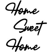 Resim Home Sweet Home Sticker Oto-motor-laptop-duvar-dekor 10 X 12 Cm 