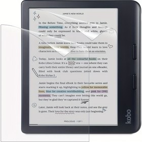 Resim Kobo Clara/Libra Renk/Clara BW Mat Ekran Koruyucu: Premium Parlama Önleyici PET Film, Tam Kaplama, Kolay Kurulum 