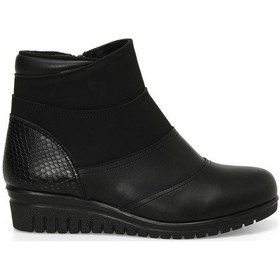 Resim Polaris 166675.sz4pr Siyah Kadın Dolgu Topuk Bot 000000000101914998 Siyah 