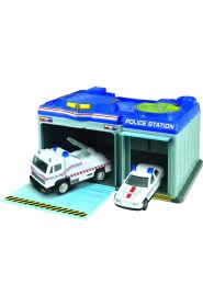 Resim Express Wheels Metal Araçlı Çantalı Polis Seti 