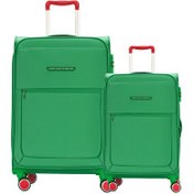 Resim United Colors Of Benetton BNT2800 Büyük ve Kabin Boy Yeşil 2'li Valiz Seti 