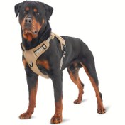 Resim Büyük Boy, Askeri Tarz Polyester Yelek ile Kontrol Kolu, Elde Yıkanabilir, Eğitimi ve Hizmet Köpekleri için İdeal, Pil Olmadan 