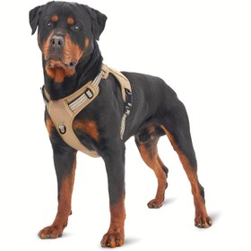 Resim Büyük Boy, Askeri Tarz Polyester Yelek ile Kontrol Kolu, Elde Yıkanabilir, Eğitimi ve Hizmet Köpekleri için İdeal, Pil Olmadan 