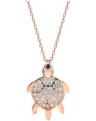 Resim Glorria Gümüş Kaplumbağa Kolye (381942475) 