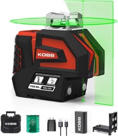Resim Kobb Kbl32g Profesyonel Li-ion Yatay 360 Ve Dikey Otomatik Hizalamalı Yeşil Nokta Şakül Ve Yeşil Çapraz Çizgi Lazer 