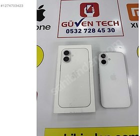 Resim Apple iPhone 16 İkinci El TR | 256 GB | Beyaz 