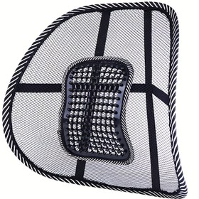 Resim Ergonomik Araba Bel Desteği Yastığı - Ayarlanabilir Kayışlarla Özel Uygunluk, Dayanıklı Polyester Malzeme, Hafif ve Dolgu Malzemesi Olmayan Tasarım, Ofis, Araç, Seyahat İçin - Tüm Mevsimler Konforu, Araç Koltuğu Yastığı, Mesh Arka Yastık, Mesh Arka Tasarımı, Nefes Alabilir Malzeme 