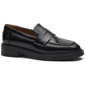 Resim Oxford/ayakkabı Kadın 79q1 Frau Brıstol Mocassin Nero Siyah 