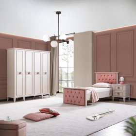 Resim Bonheur Genç Odası Takımı | Karyola Dolap Çalışma Masası 