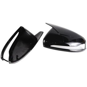 Resim Benz Es Cls Gla W205 W213 İçin Parlak Siyah Yan Dikiz Aynası Kapağı 