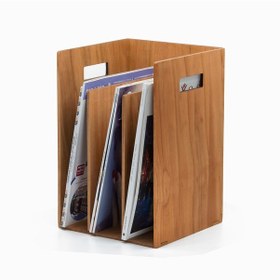 Resim Woodsaka Reka Kitaplık Ve Dergilik - Kiraz Ahşap 