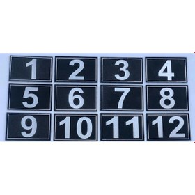 Resim Kapı, Dolap,Raf,Posta Kutusu Numarası 3.5X5.5 Cm 1 Den 12 Ye 