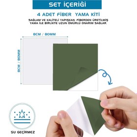 Resim Argeus Kendinden Yapışkanlı Tamir Yaması Haki 