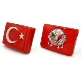Resim BS.Elektronik Türk Bayrağı ve Osmanlı Etiket Panjur Arması 3 Boyutlu Vidalı (481501995) 