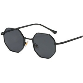Resim Eastway Poligon Metal Vintage Güneş Gözlüğü - Kadın/erkek Uv400 Aynalı Lüks Tasarımblackaltın51 Altın 
