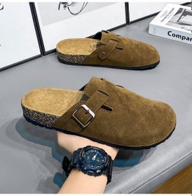 Resim 2025 Yeni Cork Çift Günlük Çok Amaçlı Retro Birkenstock'lar Kahverengi 